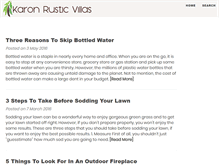 Tablet Screenshot of karonrusticvillas.com